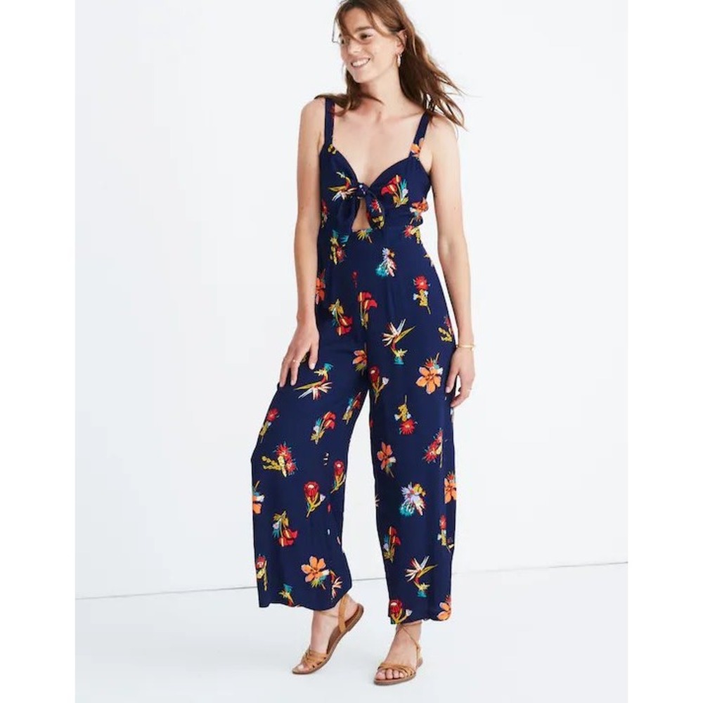 Madewell Plumeria Cutout Jumpsuit in Bird of Paradise, Size 2‎